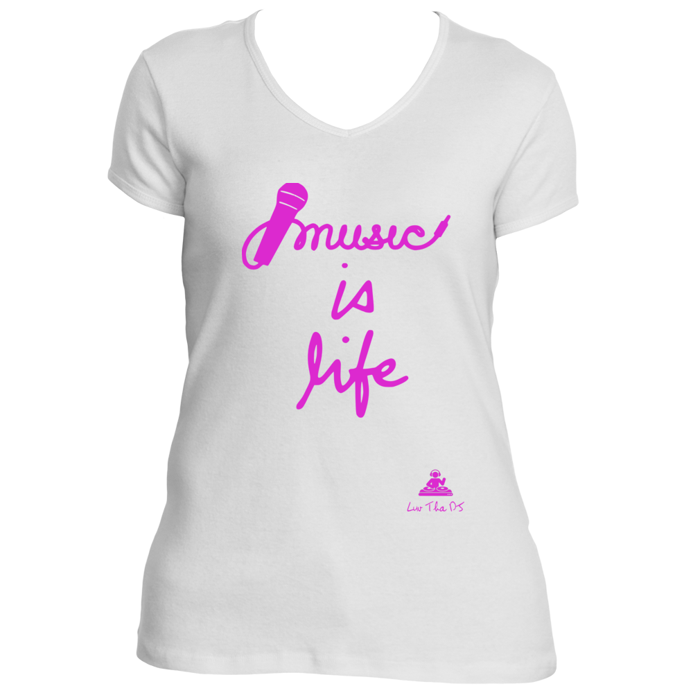Breast Cancer Awareness "Music Is Life" Tee