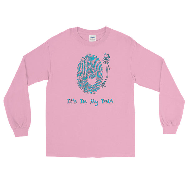 Long Sleeve "DNA" Tee (Blue Lettering)