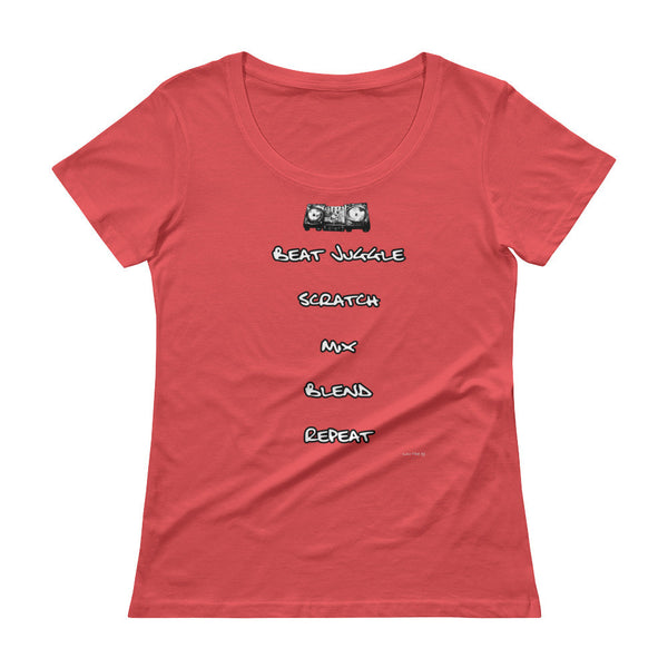 "DJ Fundamentals" Ladies' Scoopneck T-Shirt
