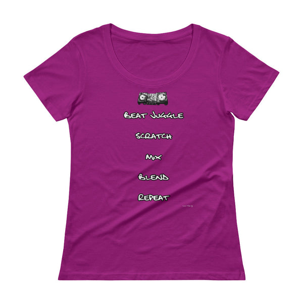"DJ Fundamentals" Ladies' Scoopneck T-Shirt