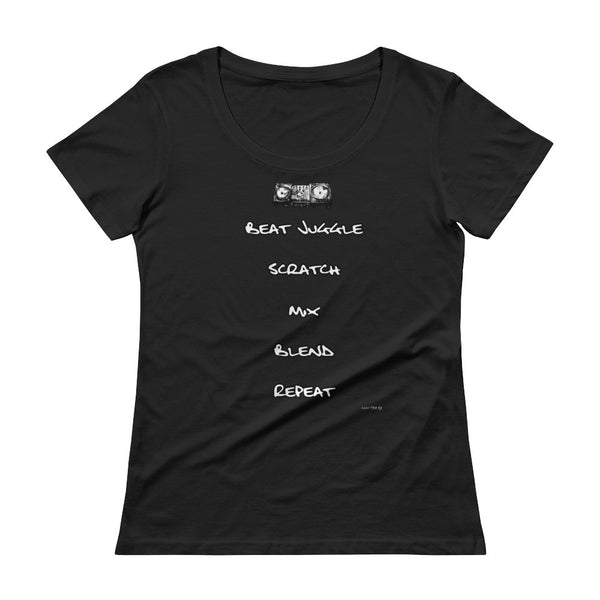 "DJ Fundamentals" Ladies' Scoopneck T-Shirt