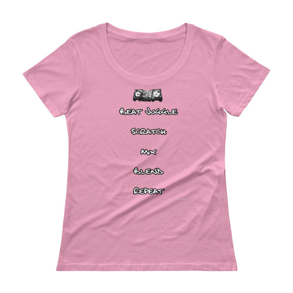 "DJ Fundamentals" Ladies' Scoopneck T-Shirt